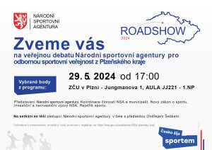 Veřejná debata Národní sportovní agentury 29. 5. 2024 v Plzni